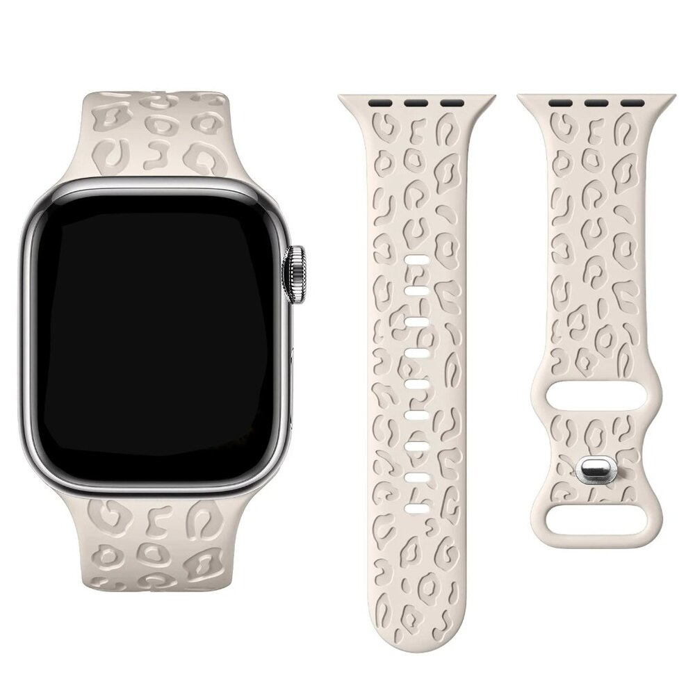 NEW [BAND] Leopard Sport Silicone For Apple Watch - B - Picture 3 of 4